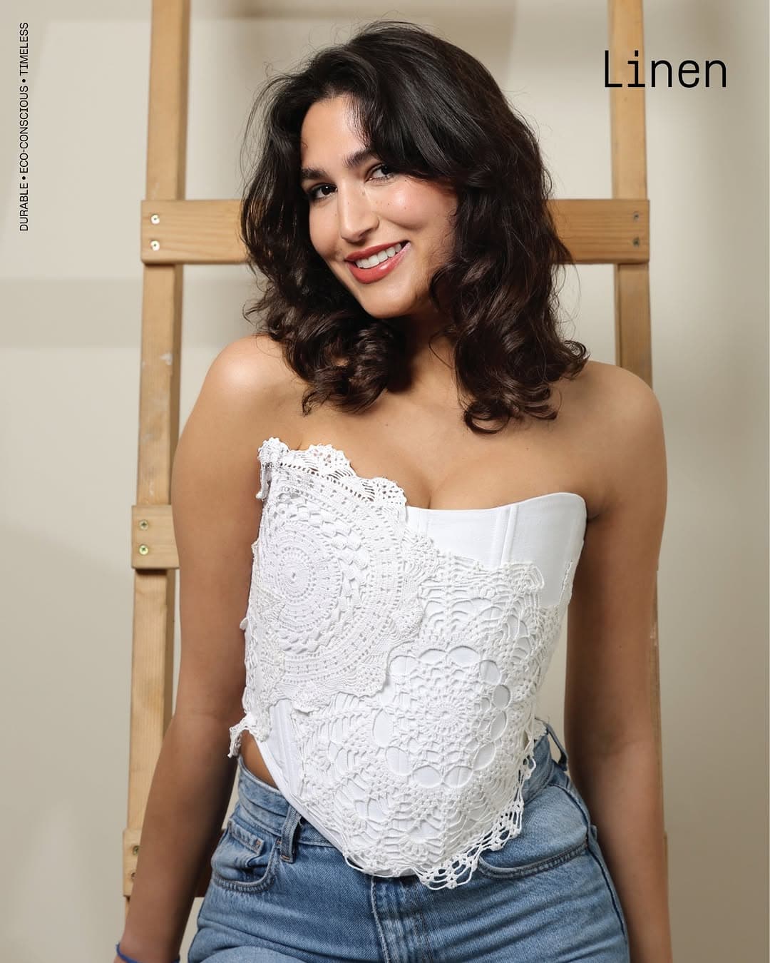 Atelier Linen — Vintage crochet corset